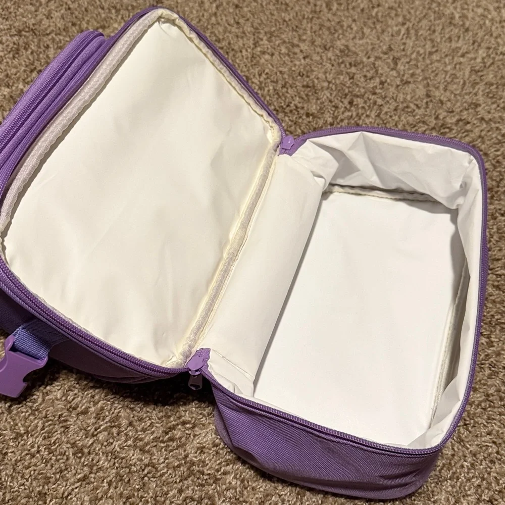 Purple FlowFly insulated lunch / travel bag or camera case - NWOT!
